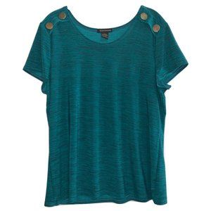 Susan Lawrence Turquoise Top